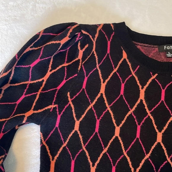 Fate black sweater with pink and orange graphic design - Picture 5 of 9